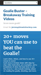 Mobile Screenshot of goaliebuster.com